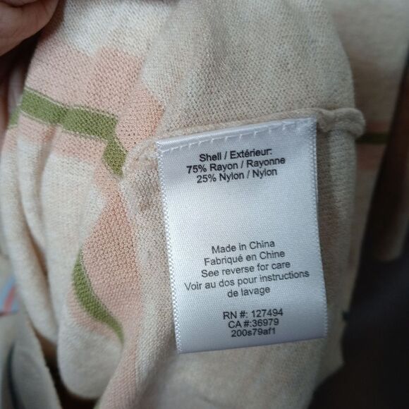 Heartloom Long Line Stripe Button Front Cardigan - Picture 8 of 8